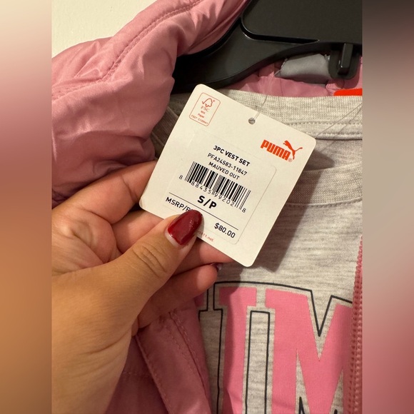 PUMA Youth 3 piece track set Sz small retail $80 - Picture 6 of 8